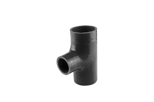Turbosmart 2.25in ID 1.5in Spout Hose Tee - Black - TS-HT225150-BK Photo - Primary