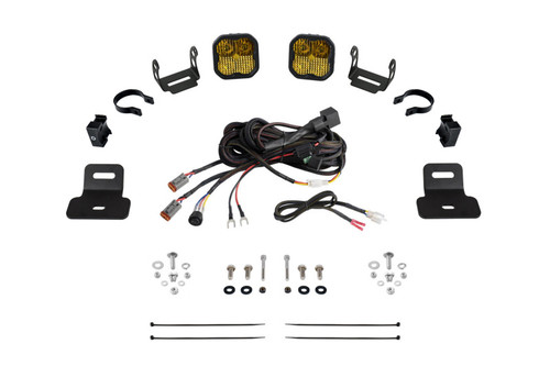 Diode Dynamics 17-24 Can-Am Maverick X3 SS3 Stage Series Ditch Light Kit - Pro Yellow Combo - DD7867 Photo - Primary