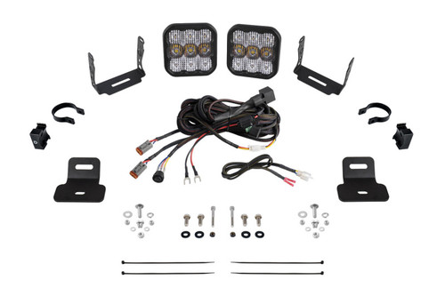 Diode Dynamics 17-24 Can-Am Maverick X3 SS5 Stage Series Ditch Light Kit - Sport White Combo - DD7868 Photo - Primary