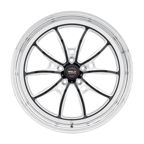 Weld S80 17x10 / 5x5 7.2BS (43mm Offset) 3.18 ID High Pad - Black - 80HB7100C72A Photo - Close Up