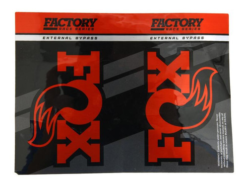 Fox Racing Shox Decals For 2.5 Series Reservoir, Black w/Orange Logo - 024-04-124 Photo - Primary