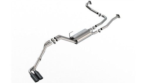 Borla 22-24 Nissan Frontier S-Type Cat Back System - Black Chrome - 140984BC Photo - Primary