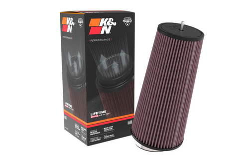 K&N Universal Clamp-On Air Filter 3-1/2in FLG - 5-3/4in B - 12-1/8in H - RU-3310 Photo - out of package