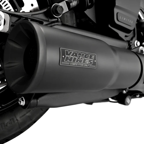 Vance & Hines 2025 Indian Scout Hi-Output Black Slip-On Exhaust - 48627 Photo - Primary