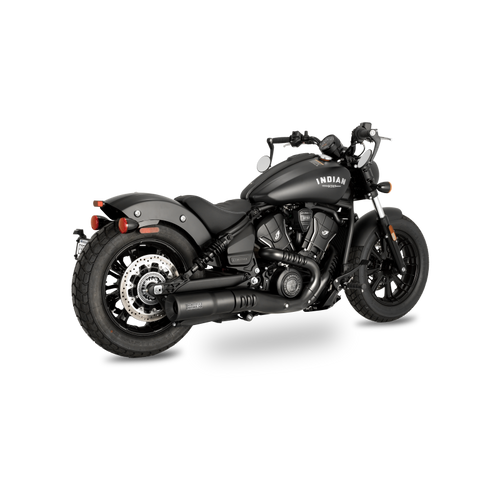 Vance & Hines 2025 Indian Scout Hi-Output Black Slip-On Exhaust - 48627 Photo - Primary