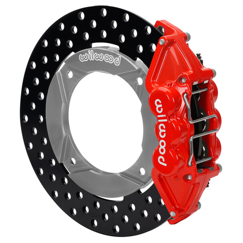 Wilwood 2020+ Polaris RZR Pro UTV6 Rear Kit 11.25in - Red Calipers/Drilled Rotors - 140-17280-DR Photo - Primary