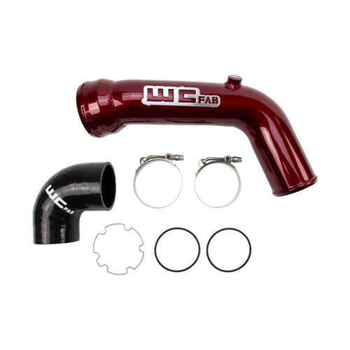 Wehril 17-24 Ford 6.7L Power Stroke 3in Cold Side Intercooler Pipe - Grey - WCF100313-GRY User 1
