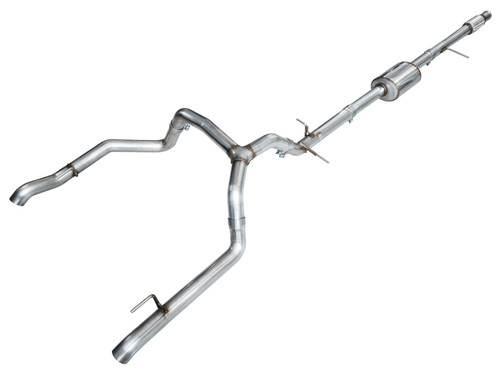 AWE 4th Gen GM 1500 5.3L 0FG Catback Split Rear Exit (w/ Bumper Cutouts) - OE Tips - 3015-31200 Photo - Primary