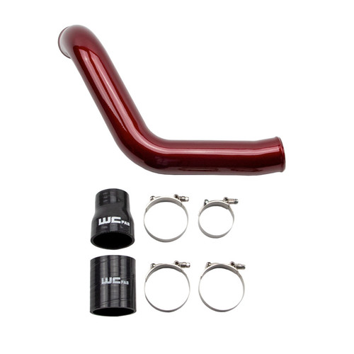 Wehrli 04-05 Duramax (LLY) Passenger Side 3in Intercooler Pipe - Red - WCF100355-RED Photo - Primary