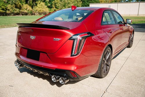 Corsa 22-25 Cadillac CT4 V Blackwing 3in Active Valve Axle-Back - 4.5in Carbon Fiber Polished Tip - 21319CF Photo - Mounted