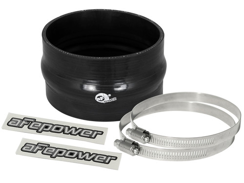 aFe Magnum FORCE 4.75in ID 3in L Straight Reducing Bellow Coupler - Black - 59-00040 Photo - Primary