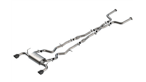Borla 16-24 Infinity Q50 (Auto V6) S Type Cat Back - Black Chrome Tip - 140977BC Photo - Primary