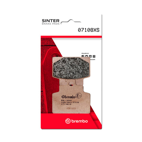 Brembo OE 14-19 Piaggio Vespa MP3 LT iE ABS 300cc Sinter Brake Pad - Front - 07108XS User 1