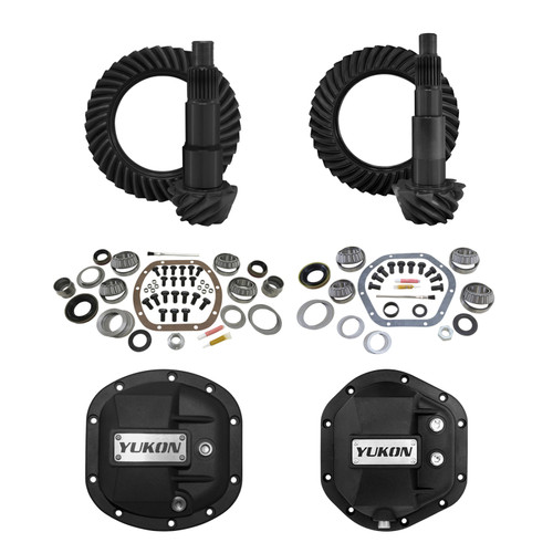 Yukon Gear & Axle 07-17 Jeep Wrangler (JK) Stage 2 Re-Gear Kit w/Diff Covers (for Dana 30/44) - 4.56 - YGK012STG2 Photo - Primary