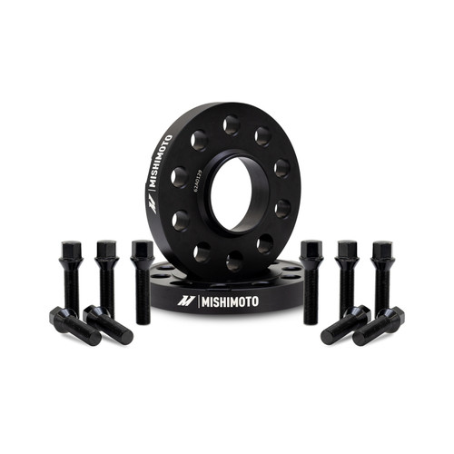 Mishimoto Wheel Spacers - 5x112 - 66.5 - 20 - M14 - Black - MMWS-015-200BK Photo - Primary