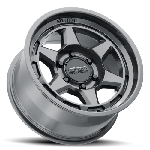 Method MR708 Bead Grip 17x8.5 / 0mm Offset / 5x5 BP / 71.5mm CB - Gloss Titanium - MR70878550800 Photo - Close Up