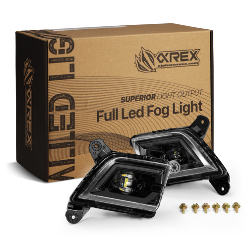 Alpharex 19-23 Chevrolet Silverado 2500/3500HD DoubleTap Dual Color LED Projector Fog Lights - 210017 User 1