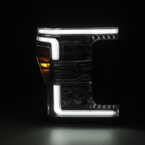 AlphaRex 17-19 Ford F-250/350/450/550 Super Duty NOVA-Series LED Proj Headlights Chrome w/SS & SBDRL - 880347 User 1