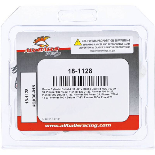 All Balls Racing Master Cylinder Rebuild Kit - 18-1128 Photo - Close Up