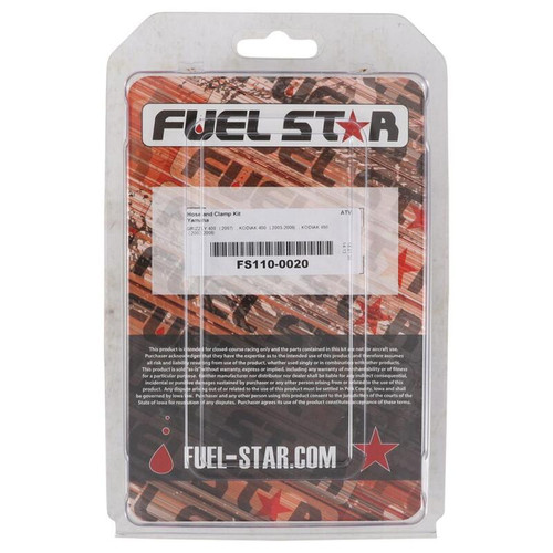 All Balls Racing 03-06 YFM 400 FA Kodiak 4x4/2007 YFM 400 FG Grizzly IRS 4x4 Hose & Clamp Kit - FS110-0020 Photo - Primary