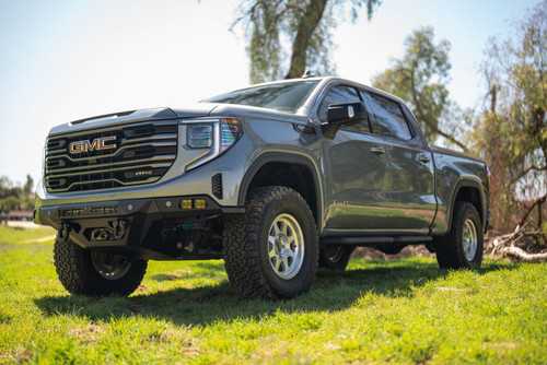DV8 Offroad 2022+ GMC Sierra 1500 (Excl. AT4X & Diesel Models) Offroad Spec Series Front Bumper - FBGC1-03 Photo - out of package