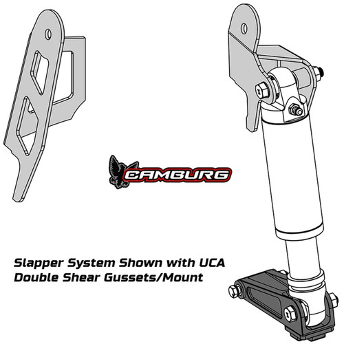 Camburg 05-23 Toyota Tacoma 2.5 Front Slapper Bump Stop Mount Kit w/ UCA Gussets Only - CAM-310172 Photo - Primary