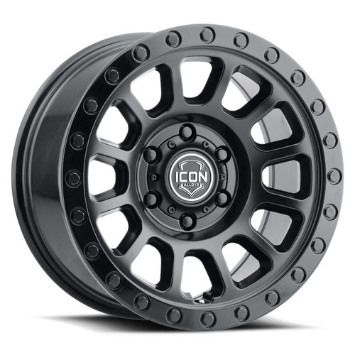 ICON Hulse 17 X 8.5 5 X 150 25mm Offset 5.75in BS Double Black - 8017855557DB Photo - Primary