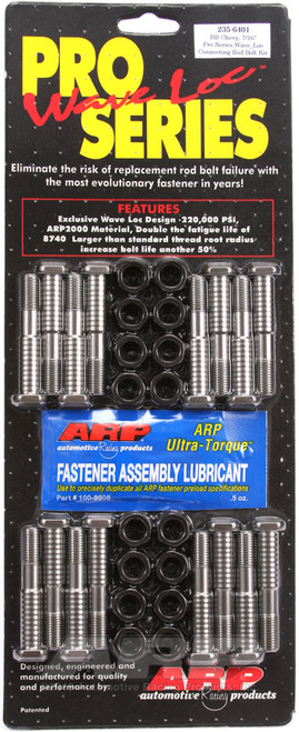 ARP BB Chevy 7/16in pro wave-loc rod bolt kit - 235-6401 Photo - Primary