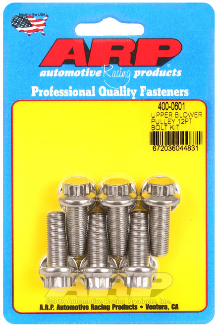 ARP Upper blower pulley SS 12pt bolt kit - 400-0601 Photo - Primary