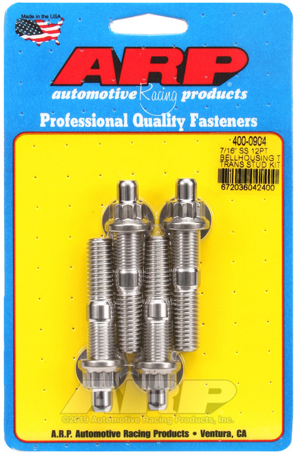 ARP 7/16in SS 12pt bellhousing to trans stud kit - 400-0904 Photo - Primary