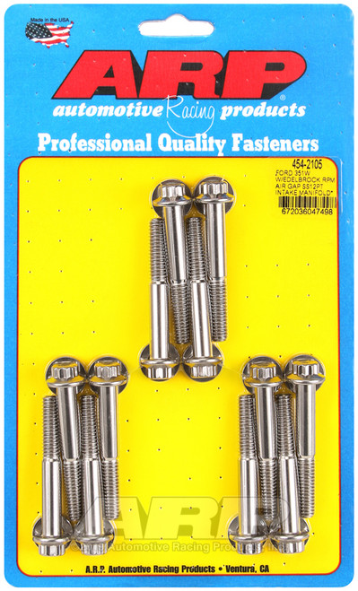 ARP Ford 351W w/Edelbrock RPM air gap 12pt intake manifold bolt kit - 454-2105 Photo - Primary