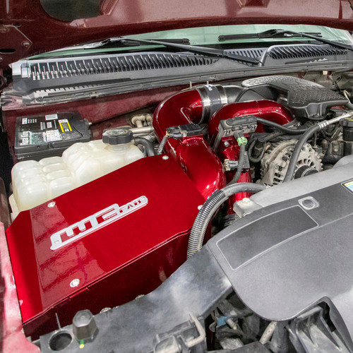 Wehrli 06-07 Duramax LBZ 4in. Intake Kit w/ Air Box - Bengal Red - WCF100192-BR User 2