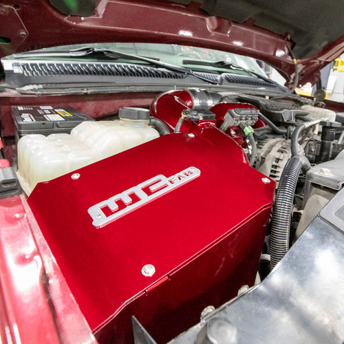 Wehrli 06-07 Duramax LBZ 4in. Intake Kit w/ Air Box - Bengal Red - WCF100192-BR User 3