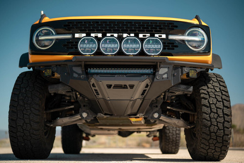 DV8 Offroad 21-25 Ford Bronco Tube Serries Front Bumper - Black Powdercoat - FBBR-08 Photo - out of package