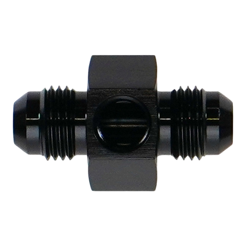 DeatschWerks 6AN Male Flare Gauge Adapter with 1/8in NPT Gauge Port - 6-02-0770-B Photo - Primary