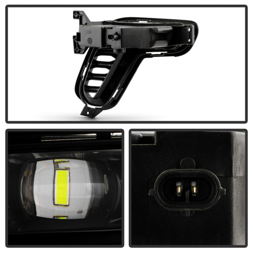 Spyder Dodge Durango 21-24 OEM Style LED Fog Lights w/Switch (FL-DDU2021-LED-C) - 9054020 Photo - Unmounted