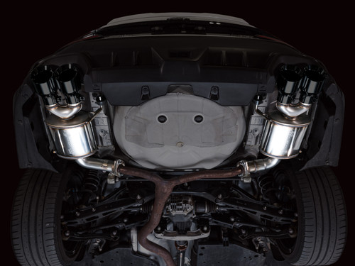 AWE Tuning 22-25 Subaru VB WRX Touring Edition Axle-Back Exhaust - Diamond Black Tips - 3015-43424 Photo - Mounted