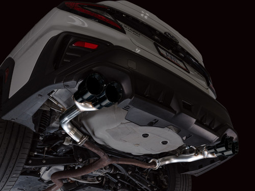 AWE Tuning 22-25 Subaru VB WRX Track Edition Axle-Back Exhaust - Diamond Black Tips - 3020-43424 Photo - Mounted