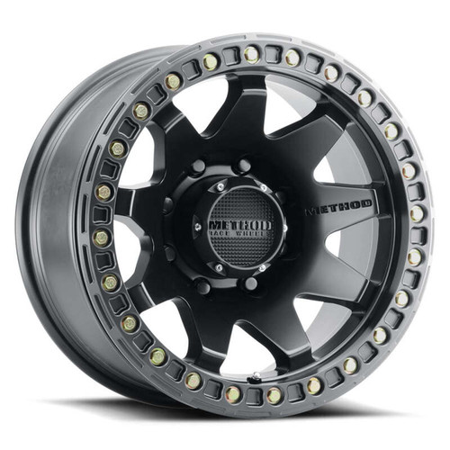 Method MR108 17x9 -44mm Offset 8x170 130.81mm CB Matte Black w/BH-H24 Wheel - MR10879087544B Photo - Close Up