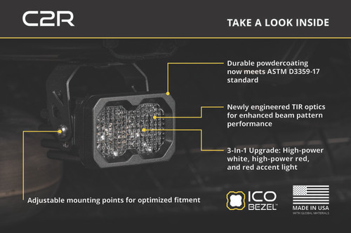 Diode Dynamics C2R White Flood Standard LED Pod (Single) - DD8450S User 6