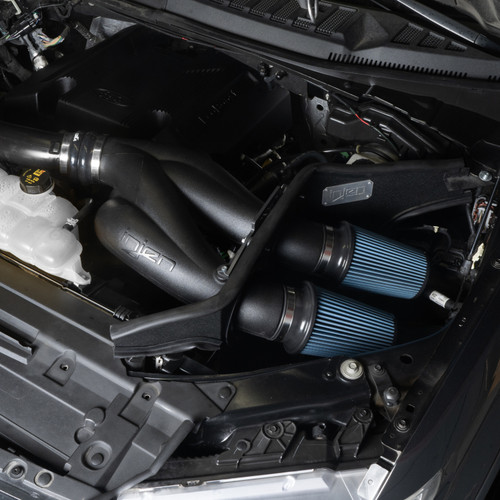 Injen 15-25 Ford F150 / 18-24 Ford Expedition Midnight Black Power-Flow Air Intake System - PF9032RB Photo - Mounted