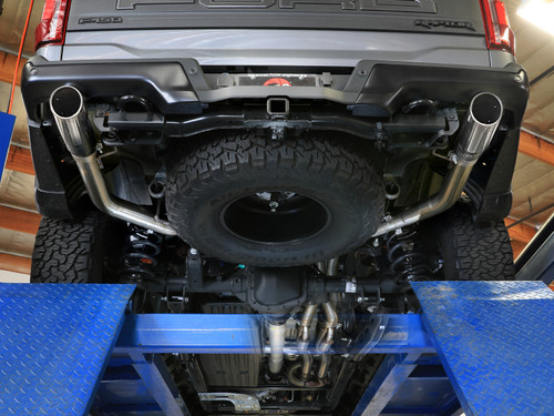afe Vulcan Series Cat-Back Exhaust System Ford F-150 Raptor 21-24 V6-3.5L (tt) - 49-33151-P Photo - Mounted