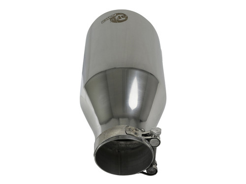 afe MACH Force-Xp Universal Exhaust Tip 2-1/2 IN Inlet x 4-1/2 IN Outlet x 9 IN L - 49T25454-P091 Photo - Unmounted