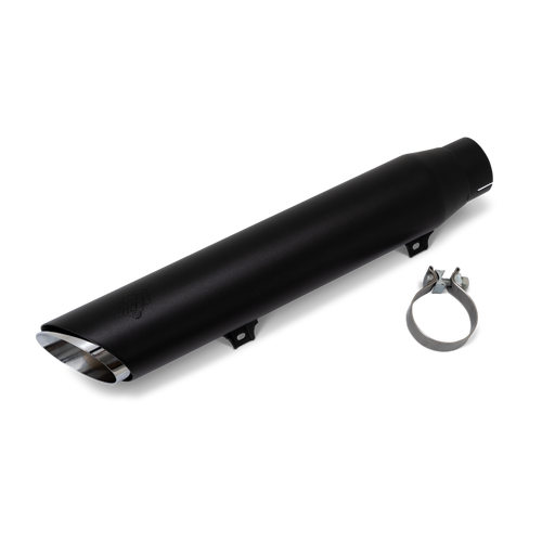 Vance & Hines 2025+ HD Softail Twin Slash 4in Round Black Slip-On Exhaust - 46750 Photo - Primary