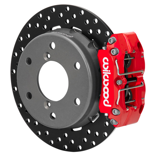 Wilwood 2024 Can Am Maverick Rear Brake Kit 11.60in Drilled - Red - 140-17947-DR Photo - Primary