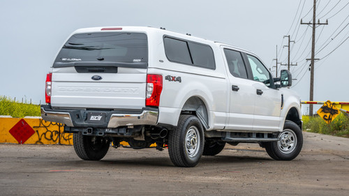 Borla 17-22 Ford F-250/F-350 SD 6.2L V8 2+4WD (Non-Dually) 2.75in ATAK Catback Exhaust - Blk Chrome - 141017BC Photo - lifestyle view