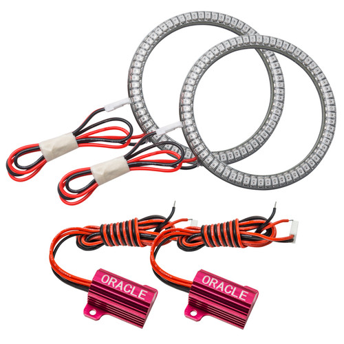 Oracle Jeep Wrangler JL/Gladiator JT LED Surface Mount Fod Light Halo Kit - Amber - 1215-005 Photo - Primary
