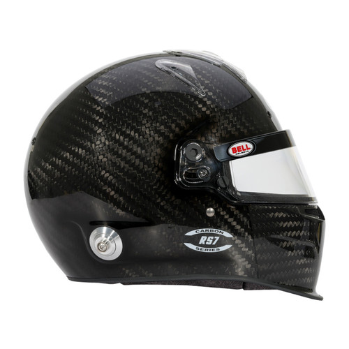 Bell Helmet Rs7 Carbon Duckbill (Hans) 57(7 1/8) Fia8859-2024/Sa2025 - 1204A66 Photo - Close Up