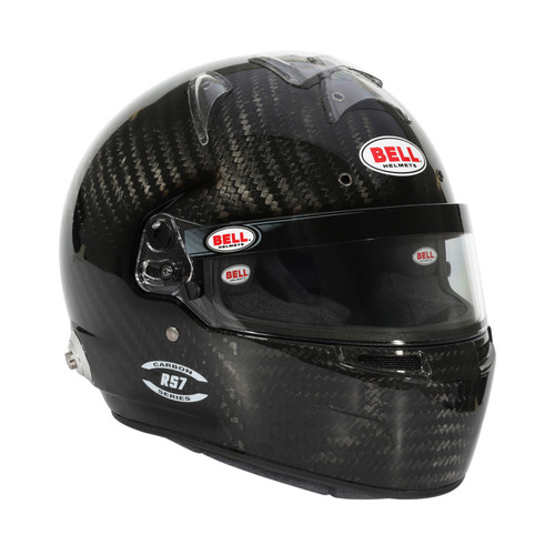 Bell Helmet Rs7 Carbon (Hans) 61(7 5/8) Fia8859-2024/Sa2025 - 1204A91 Photo - Close Up
