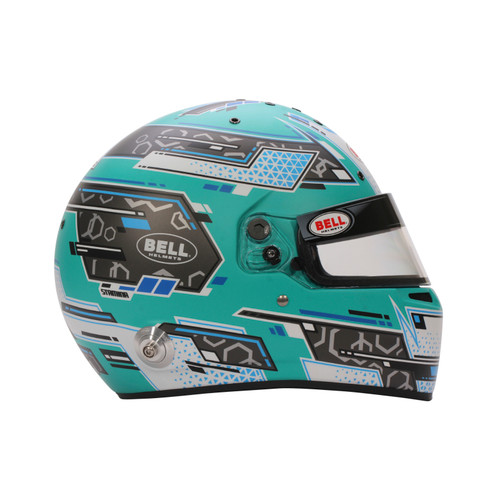 Bell Helmet Rs7 Stamina Anthracite/Aquamarine (Hans) 59(7 3/8) Fia8859-2024/Sa2025 - 1310B86 Photo - Close Up